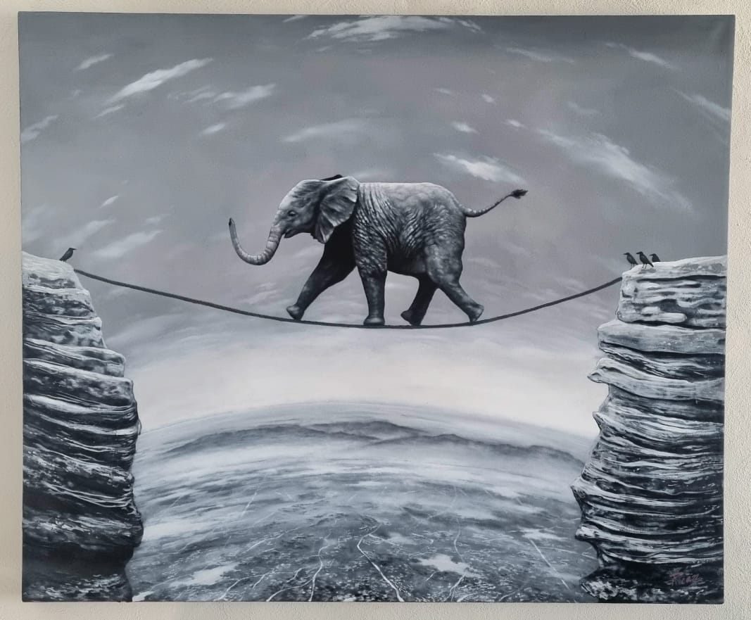 Cuadro Pintura "Acróbata"