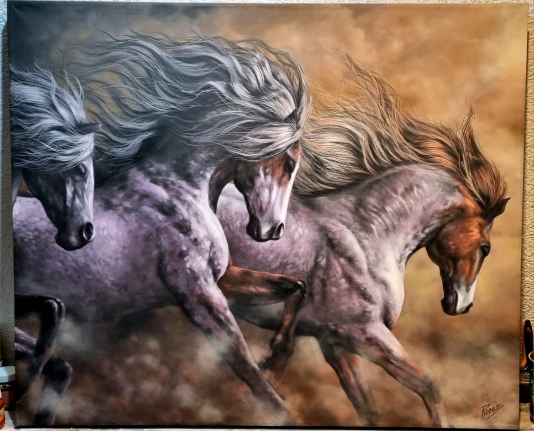 Cuadro Pintura "La Partida"