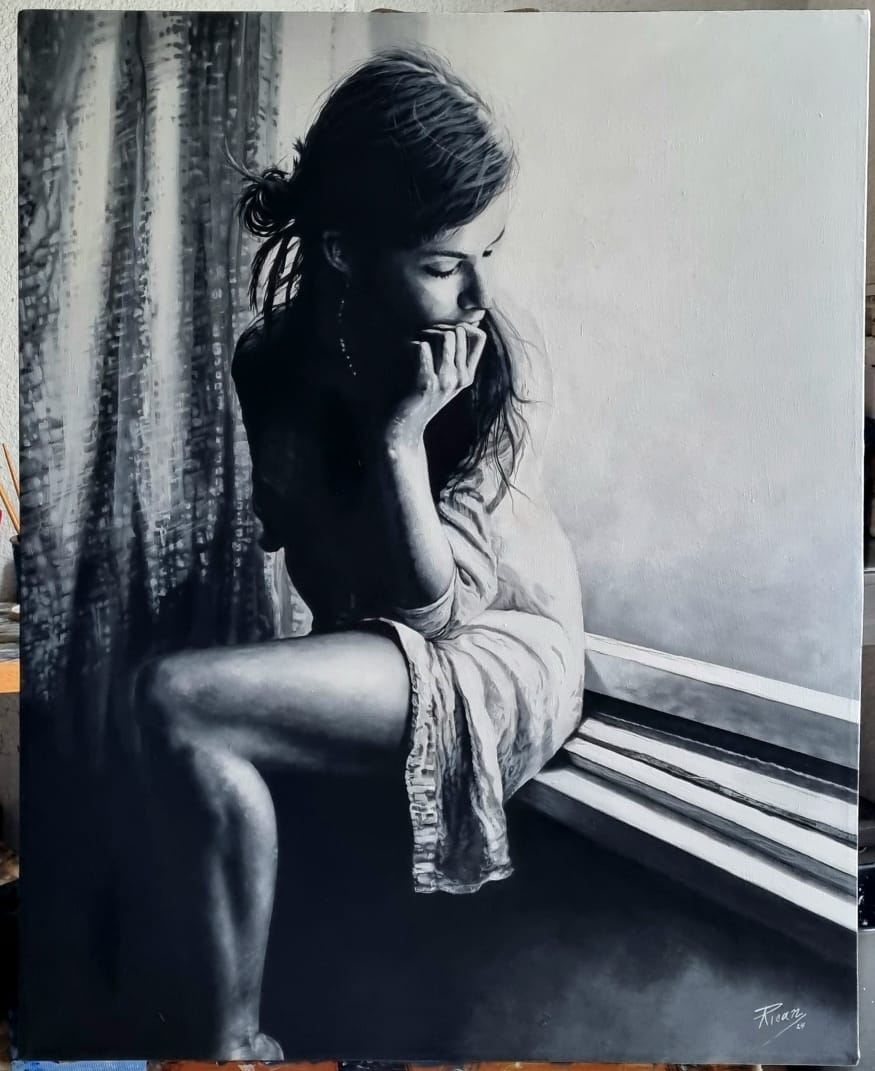Cuadro Pintura "Enamorada"