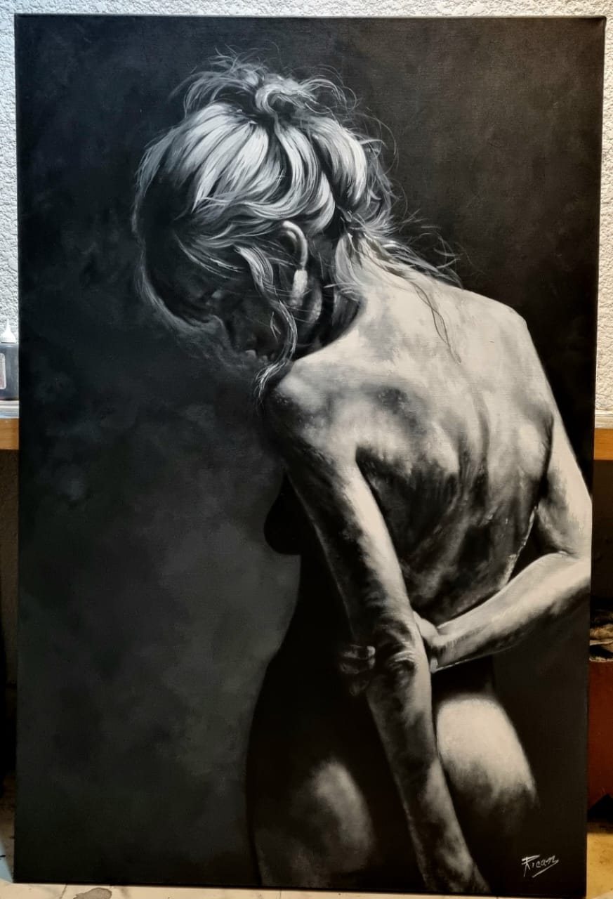 Cuadro Pintura "Al anochecer"