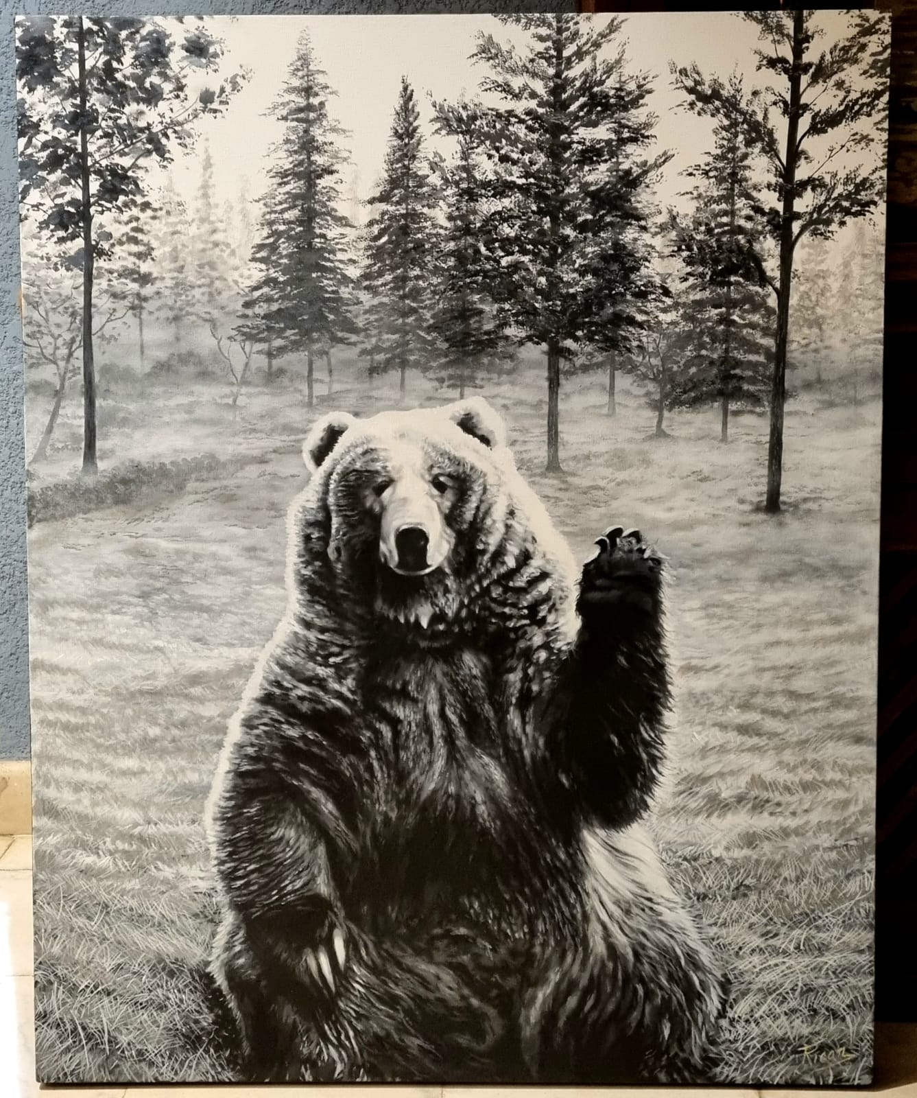 Cuadro Pintura "Buenos días"