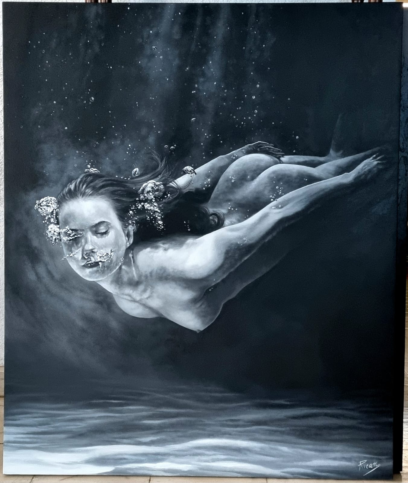 Cuadro Pintura "En la profundidad de la belleza"