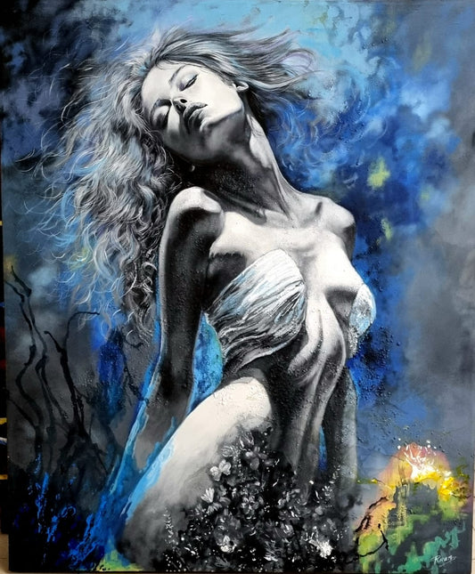 Cuadro Pintura "Transformación Femenina"