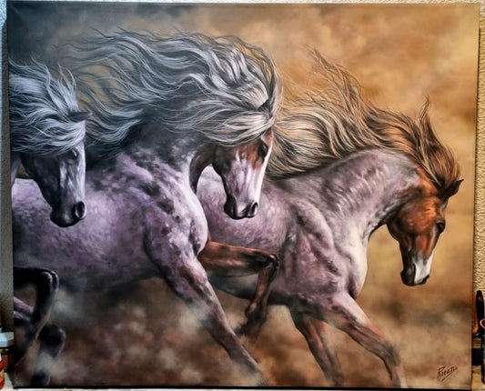 Cuadro Pintura "La Partida"
