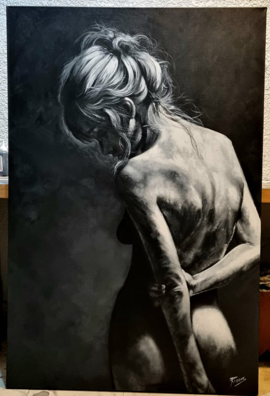 Cuadro Pintura "Al anochecer"